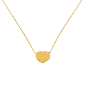 ディオール CD ハート メタル ゴールド ネックレス 0656【中古】Dior