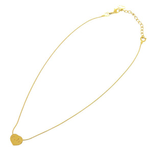 ディオール CD ハート メタル ゴールド ネックレス 0656【中古】Dior