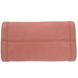 新品同様 アレキサンダーマックイーン スカル パドロック 2WAY ハンドバッグ レザー ピンク 0671【中古】Alexander McQueen