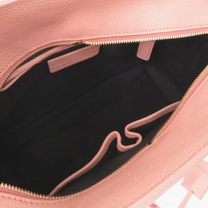 新品同様 アレキサンダーマックイーン スカル パドロック 2WAY ハンドバッグ レザー ピンク 0671【中古】Alexander McQueen