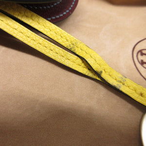 エルメス カマイユ ヴォーエプソン ゴールド ライム アズール O刻印(2011年製) バッグチャーム キーホルダー 0676【中古】HERMES