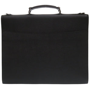 新品同様 バーバリー 2WAY レザー ブラック ビジネスバッグ 黒 0709【中古】BURBERRY