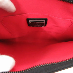 美品 クリスチャンルブタン 2way チェーンクラッチバッグ ルビポッシュ パテントレザー ブラック クラッチバッグ 黒 0713【中古】Christian Louboutin