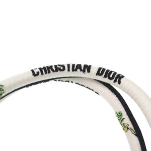 新品同様 クリスチャン ディオール ブックトート ミディアムトートバッグ キャンバス ホワイト 0723【中古】Christian Dior