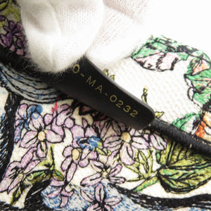 新品同様 クリスチャン ディオール ブックトート ミディアムトートバッグ キャンバス ホワイト 0723【中古】Christian Dior