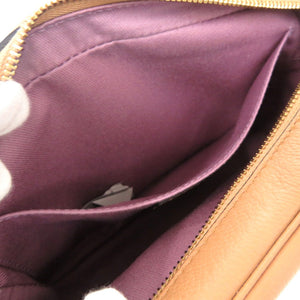 未使用 ヴェルサーチ メデューサ ショルダーバッグ キャメル エンブレム レザー キャメル 0728【中古】VERSACE