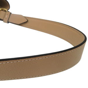 未使用 ヴェルサーチ ヴィルトゥス VIRTUS 2WAY チェーン ショルダーバッグ メタルアイコン ハンドバッグ レザー ベージュ 0731【中古】VERSACE