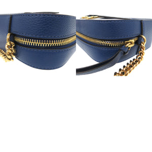 新品同様 ヴェルサーチ ヴィルトゥス VIRTUS チェーン ショルダーバッグ ポーチ メタルアイコン レザー 0735【中古】VERSACE