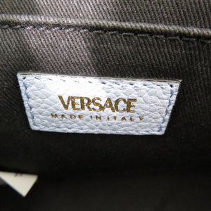 新品同様 ヴェルサーチ ヴィルトゥス VIRTUS チェーン ショルダーバッグ ポーチ メタルアイコン レザー 0735【中古】VERSACE