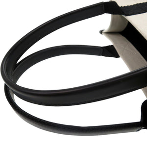 新品同様 バレンシアガ 2way トートバッグ ショルダーバッグ キャンバス ナチュラル NEO NAVY TOTE 6714022HHAM9260 コットン レザー 0743【中古】BALENCIAGA