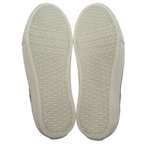 新品同様 バーバリー レオパード切替 ロートップスニーカー UK6 26cm 8017125 A1189 スニーカー キャンバス ブラック／ハニー 0753【中古】BURBERRY