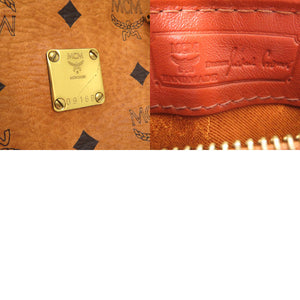 美品 エム シー エム 2WAY ミニボストンバッグ MYZCAT08QH001 ハンドバッグ PVCコーティングキャンバス ブラウン 0789【中古】MCM