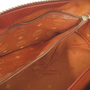 美品 エム シー エム 2WAY ミニボストンバッグ MYZCAT08QH001 ハンドバッグ PVCコーティングキャンバス ブラウン 0789【中古】MCM