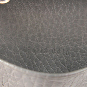 美品 グッチ GGマーモント 456118 レザー グレー 6連 キーケース 0797【中古】GUCCI