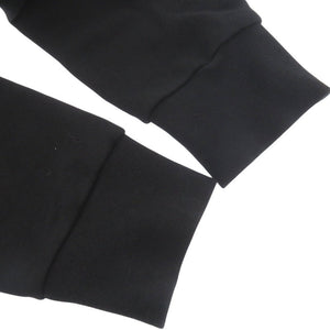 美品 バルマン ロゴプリント スウェットフーディー Sサイズ 長袖 SJT047GC87 パーカーコットン ブラック 0803【中古】BALMAIN