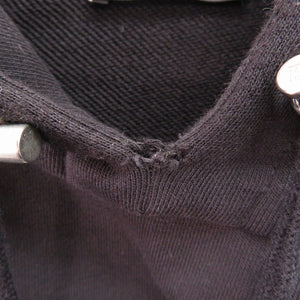 美品 バルマン ロゴプリント スウェットフーディー Sサイズ 長袖 SJT047GC87 パーカーコットン ブラック 0803【中古】BALMAIN