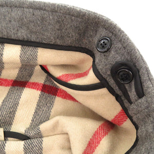 美品 バーバリー ダッフルコート ウール100％ グレー 0829 BURBERRY BRIT【中古】BURBERRY