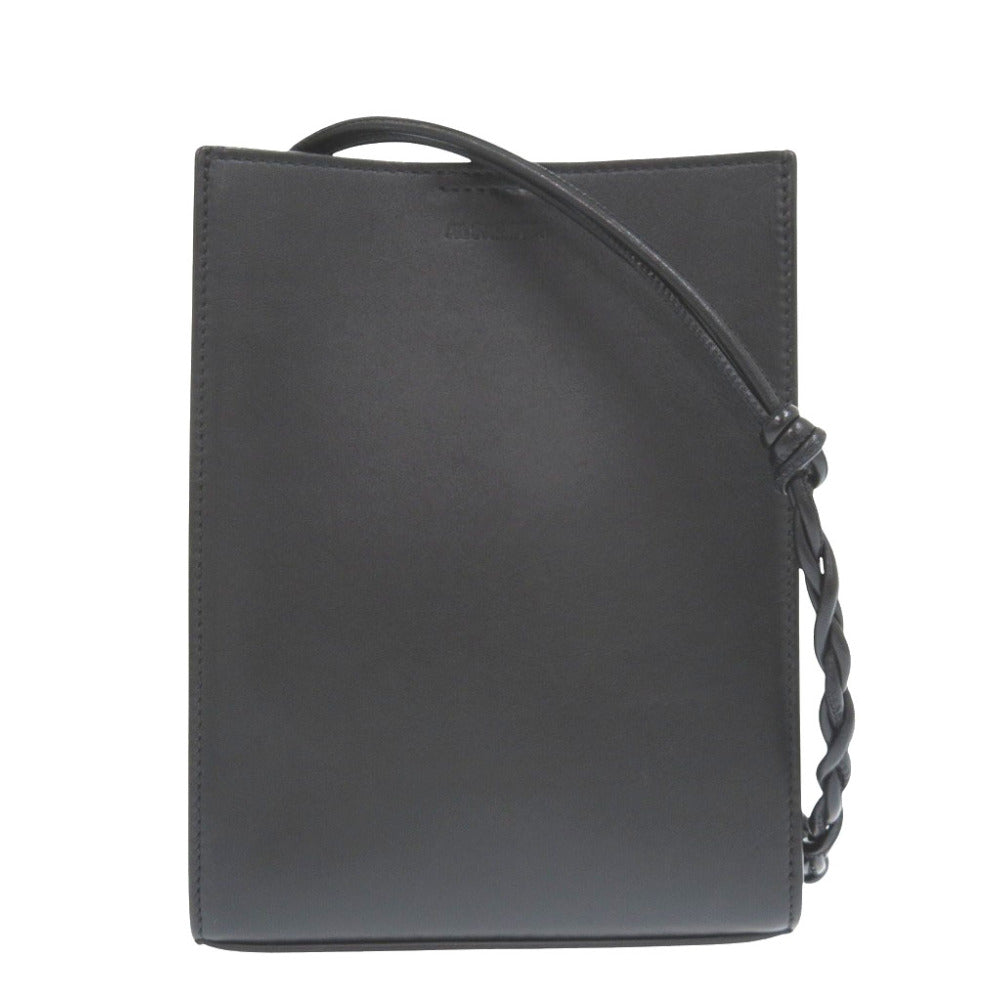 美品 ジルサンダー タングル SM ショルダーバッグ レザー ブラック 黒 0853【中古】JIL SANDER