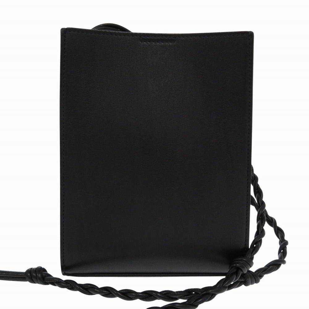 美品 ジルサンダー タングル SM ショルダーバッグ レザー ブラック 黒 0853【中古】JIL SANDER