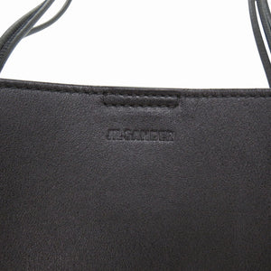 美品 ジルサンダー タングル SM ショルダーバッグ レザー ブラック 黒 0853【中古】JIL SANDER
