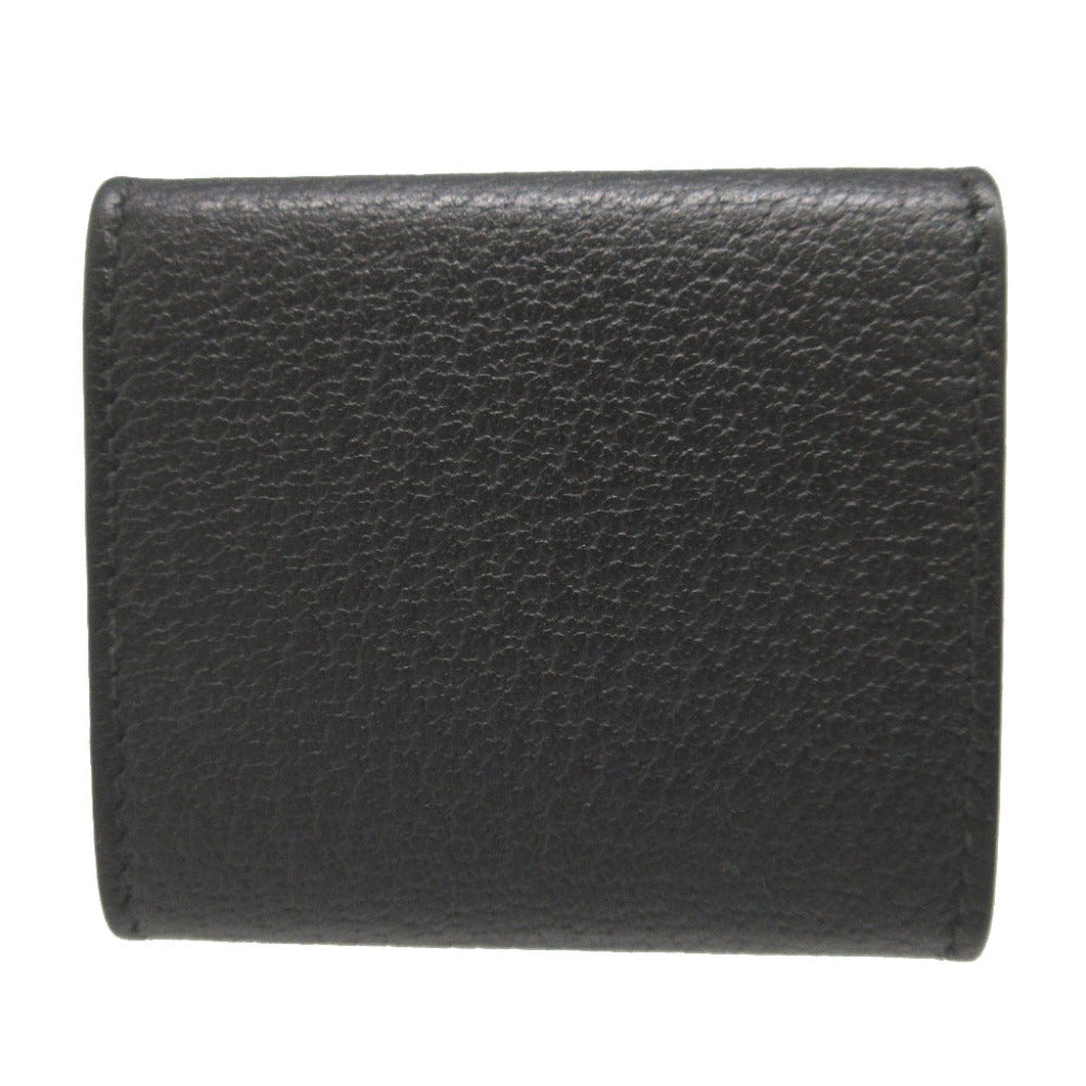 美品 グッチ GGマーモント 473959 レザー ブラック 黒 コインケース 0862【中古】GUCCI