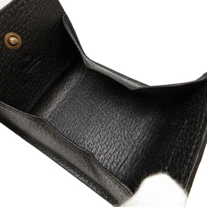 美品 グッチ GGマーモント 473959 レザー ブラック 黒 コインケース 0862【中古】GUCCI