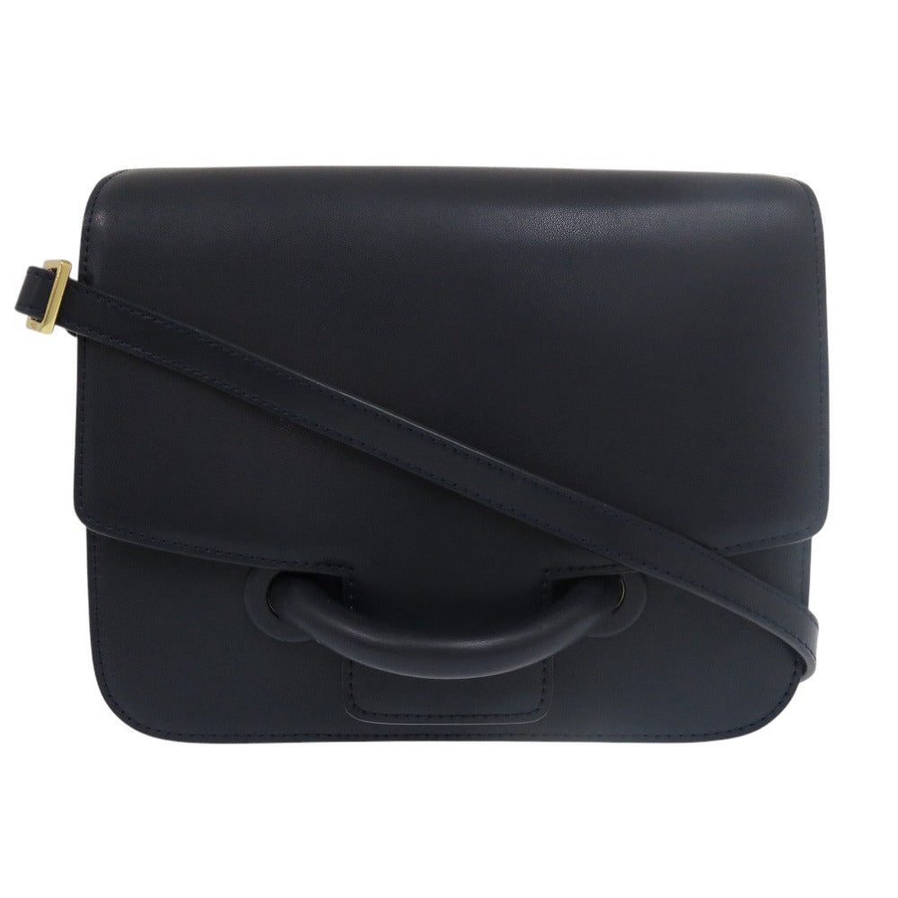 美品 ヴァジック シティミニ CITY MINI レザー ネイビー ショルダーバッグ 0897【中古】VASIC