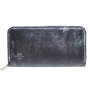 新品同様 ホワイトハウスコックス ブライドルレザー ネイビー 紺 ラウンドファスナー長財布 財布 0907【中古】Whitehouse Cox