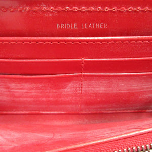 新品同様 ホワイトハウスコックス ブライドルレザー ネイビー 紺 ラウンドファスナー長財布 財布 0907【中古】Whitehouse Cox