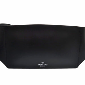 美品 ヴァレンティノ B0719WJW 0NI レザー ブラック ウエストバッグ 黒 0978【中古】VALENTINO