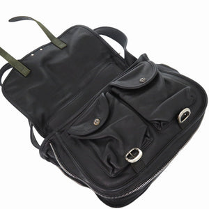 クロムハーツ ガンスリンガー メッセンジャーバッグ レザー ショルダーバッグ シルバー925 ブラック 黒 0997【中古】CHROME HEARTS