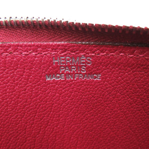 新品同様 エルメス クラリスGM シェーブル ルージュ □F刻印(2002年製) ポーチ バッグ 赤 1015【中古】HERMES