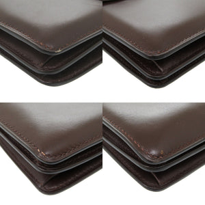エルメス エスカル ボックスカーフ ブラウン ゴールド金具 〇C刻印 ハンドバッグ 茶 1020【中古】HERMES