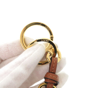 新品同様 ロエベ アナグラム チャーム C821232X01 カーフ 真鍮 ゴールド 1023【中古】LOEWE