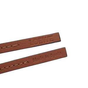 新品同様 ロエベ アナグラム チャーム C821232X01 カーフ 真鍮 ゴールド 1023【中古】LOEWE