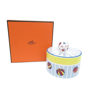 未使用 エルメス サーカス 小物入れ ポーセリン イエロー ブルー 1040【中古】HERMES