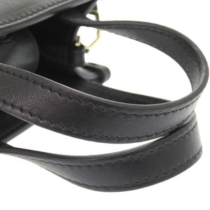 新品同様 ジミーチュウ MINI N/S  スタッズ 2WAY ミニトートバッグ クリスタルスター レザー ブラック 1051【中古】JIMMY CHOO