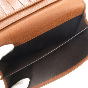 新品同様 グッチ バンブータッセル Wホック 269981 GGキャンバス ブラウン 二つ折り長財布 茶 1059【中古】GUCCI