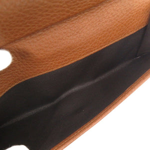 新品同様 グッチ バンブータッセル Wホック 269981 GGキャンバス ブラウン 二つ折り長財布 茶 1059【中古】GUCCI