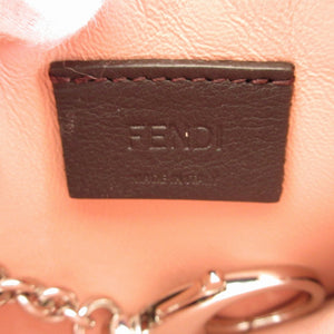 新品同様 フェンディ 8AP161 レザー ピンク フラグメントケース コインケース カードケース 1074【中古】FENDI