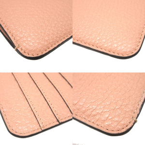 新品同様 フェンディ 8AP161 レザー ピンク フラグメントケース コインケース カードケース 1074【中古】FENDI