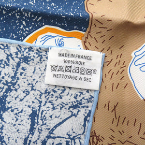 美品 エルメス カレ45 ガヴロッシュ 生涯の友人 AMIS POUR LA VIE シルク マルチカラー スカーフ 1085【中古】HERMES