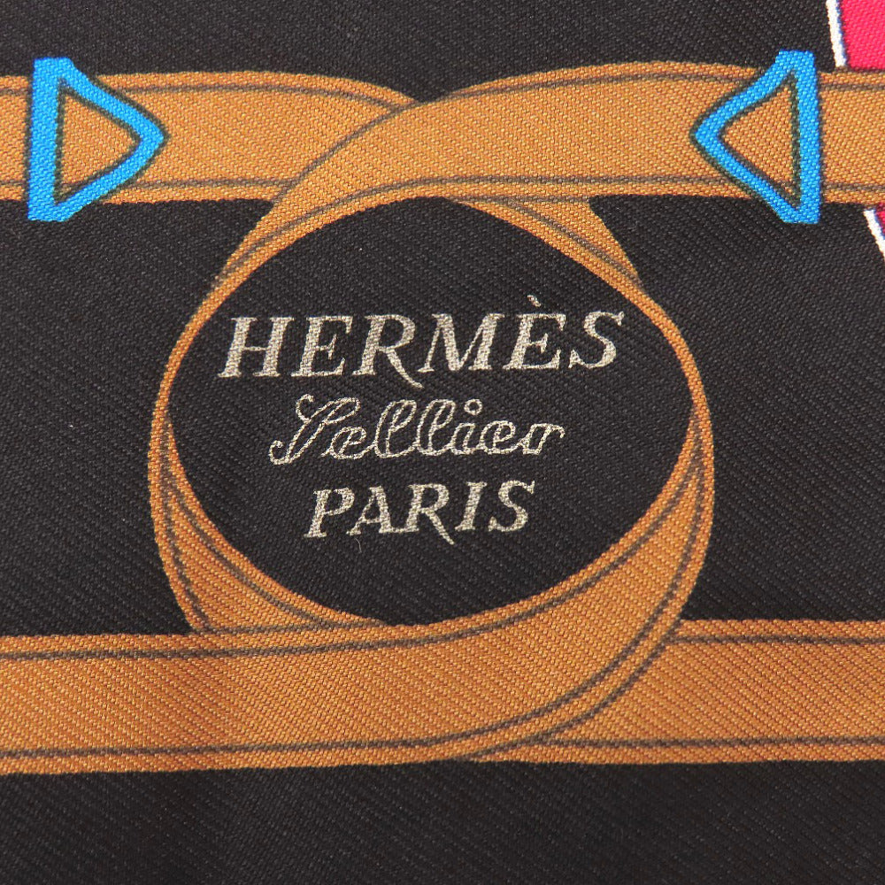 美品 エルメス カレ45 黄金の拍車 Eperon d’or スカーフ シルク マルチカラー 1086【中古】HERMES