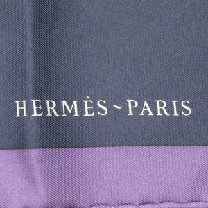 新品同様 エルメス カレ45 フラワーホース ガヴロッシュ ローブ レジェール デタイユ Robe Legere Detail ツイルスカーフ 花柄 馬 シルク マルチカラー 1088【中古】HERMES