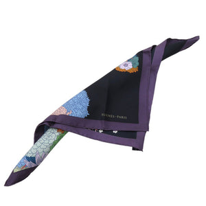 新品同様 エルメス カレ45 フラワーホース ガヴロッシュ ローブ レジェール デタイユ Robe Legere Detail ツイルスカーフ 花柄 馬 シルク マルチカラー 1088【中古】HERMES