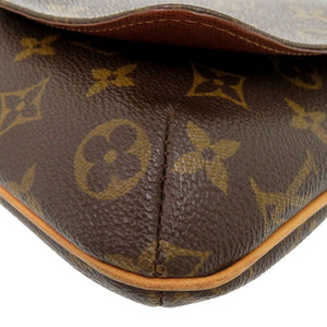 ルイ ヴィトン ミュゼットサルサ ショートストラップ モノグラム M51258 ブラウン ショルダーバッグ LV 1098【中古】LOUIS VUITTON