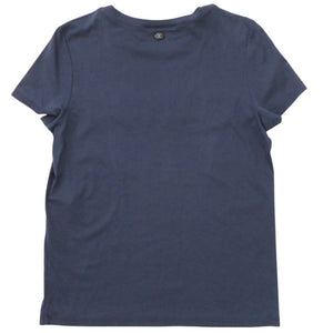 シャネル ガブリエル P57359K07506 サイズ34 コットン ネイビー 半袖Tシャツ 1139【中古】CHANEL