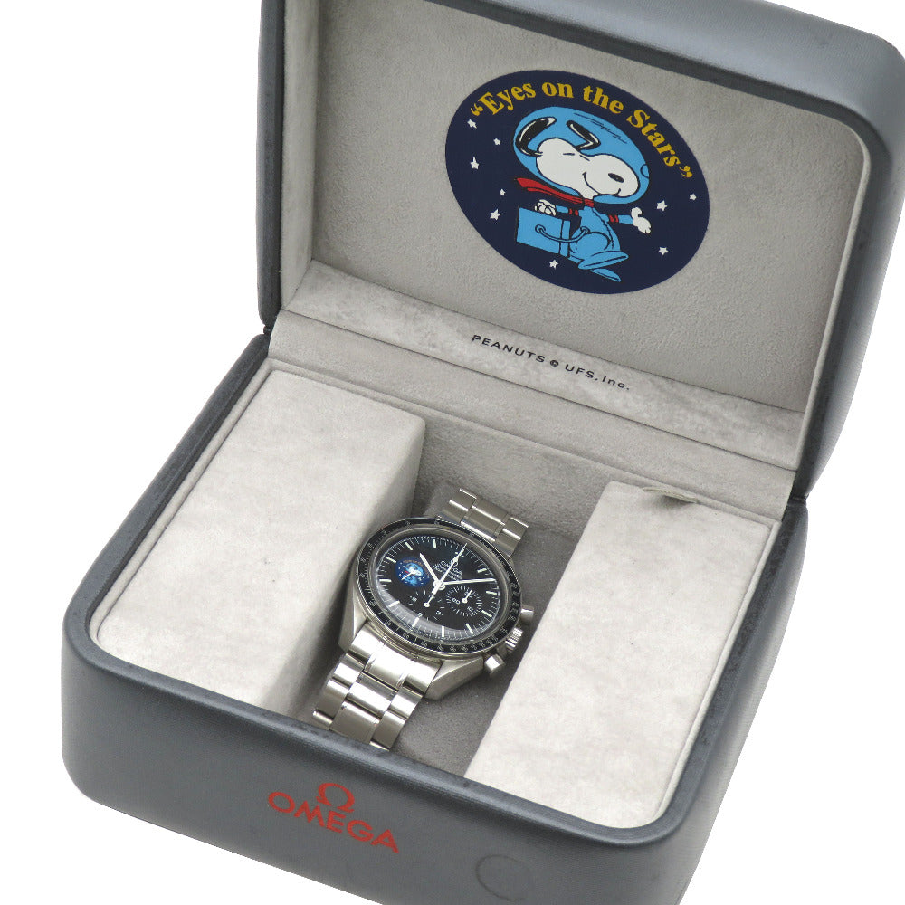 オメガ スピードマスター スヌーピーアワード 世界限定5441本 手巻き 腕時計 ブラック 黒文字盤 1144-12【中古】OMEGA メンズ