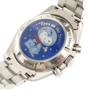 オメガ スピードマスター スヌーピーアワード 世界限定5441本 手巻き 腕時計 ブラック 黒文字盤 1144-12【中古】OMEGA メンズ