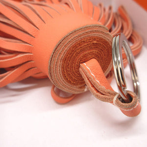 美品 エルメス カルメン アニューミロ クレヴェット カーネリアン バッグチャーム キーホルダー 1206【中古】HERMES